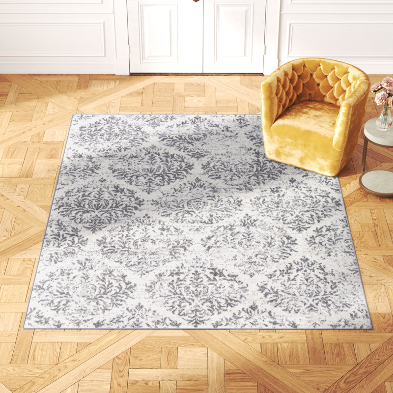 Thiago Ikat Indoor Rug, Rectangle 6'7" x 9'
