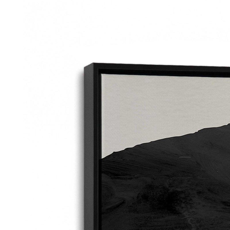 Imprimé Sable Layers v2, Toile avec cadre flottant noir satiné, H 18,75 po x l 12,75 po x P 1,75 po