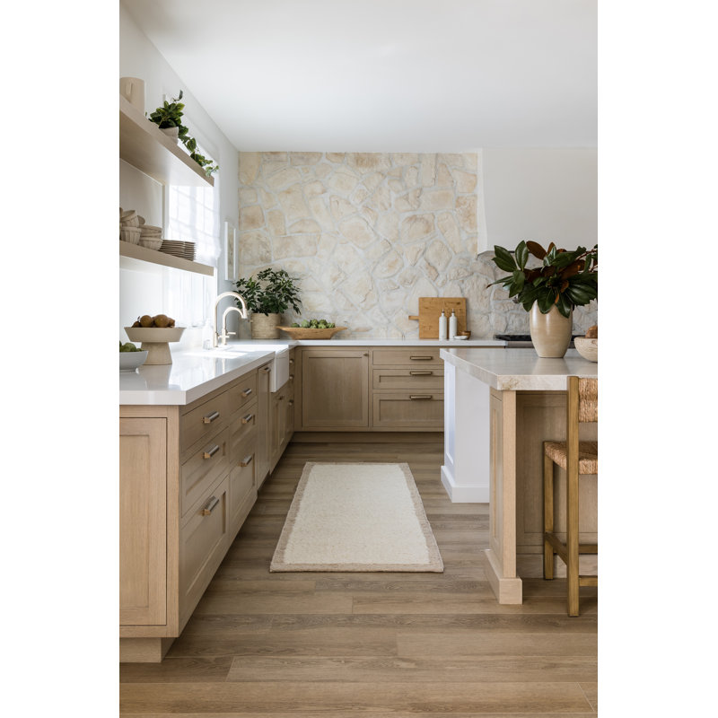 Wool Area Rug in Ivory, Runner 2'6" x 8'