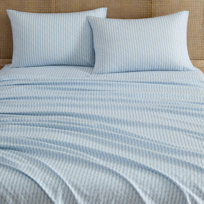 Martha Stewart Printed Cozy Sheet Set