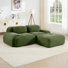 Boneless 82'' L Shape Sofa, Corduroy Sofa, Living Room Set, For Living Rooms Bedrooms