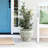 11.4'' Dia Green and White Round Planter Pot, Large Ceramic Pot with Drainage-980604194