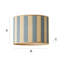 Anchelin 23 cm H Drum Lamp Shade ( Slip-On ) in Blue