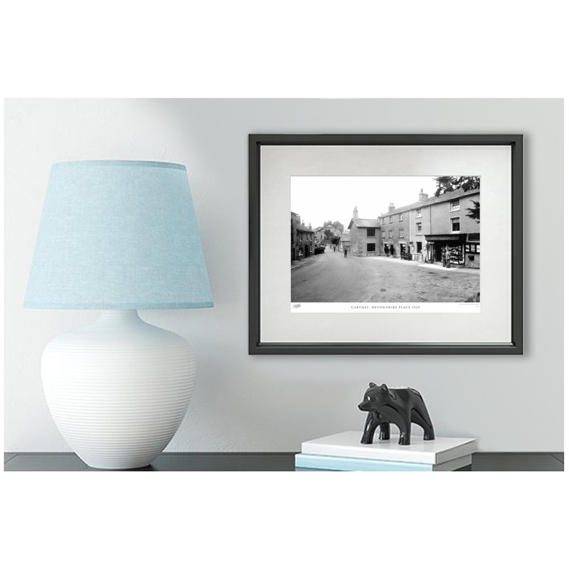 Cartmel, Devonshire Place 1929 by Francis Frith - Single Picture Frame Print, 45cm H x 60cm W x 2.3cm D