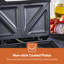 GEEPAS Toastie Maker | 2 Slice Sandwich Toaster, Cooks Delicious Crispy Sandwiches | 750W, 2 Slice Sandwich Press | Cool Touch Handle, Automatic Temperature Control & Non-Stick Plate