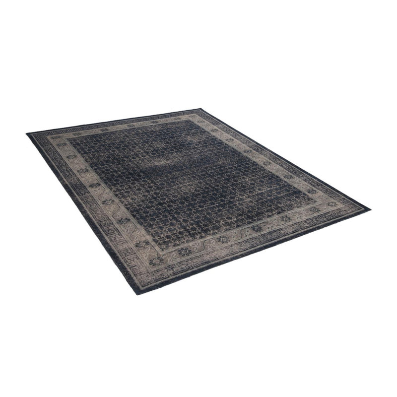 Distressed Homage Hand Knotted Wool Oriental Area Rug, Rectangle 10' x 14'