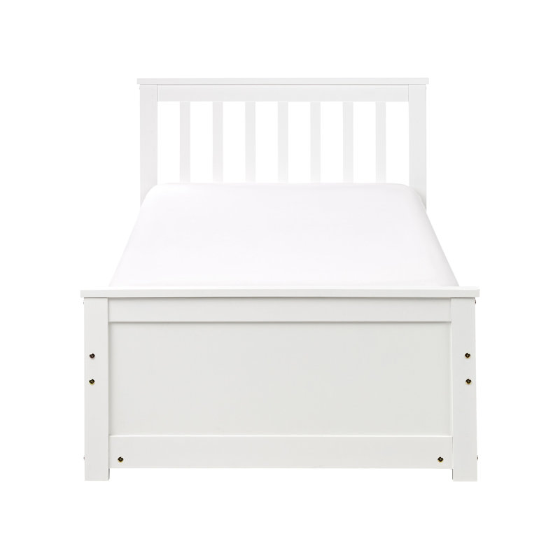 Abdurahmon Storage Bed, European Single (90 x 200 cm), White