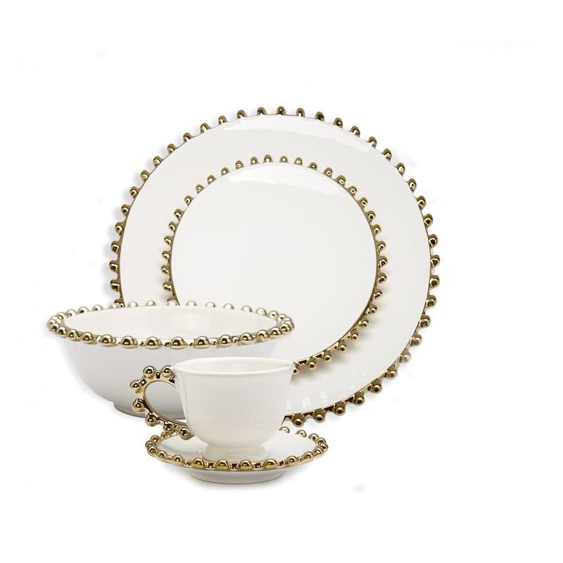 Bajo Piece Glass Dinnerware Set