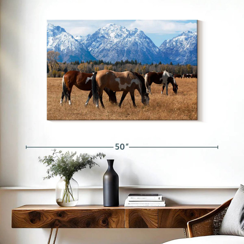 Brampt Grazing Grand Teton Horses