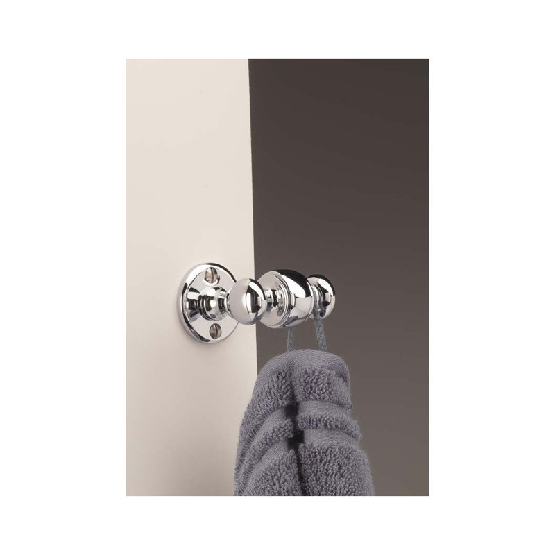 Single Robe Hook, Polished Chrome