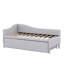 Lit de jour simple rembourré extensible avec dossier en L-207830648