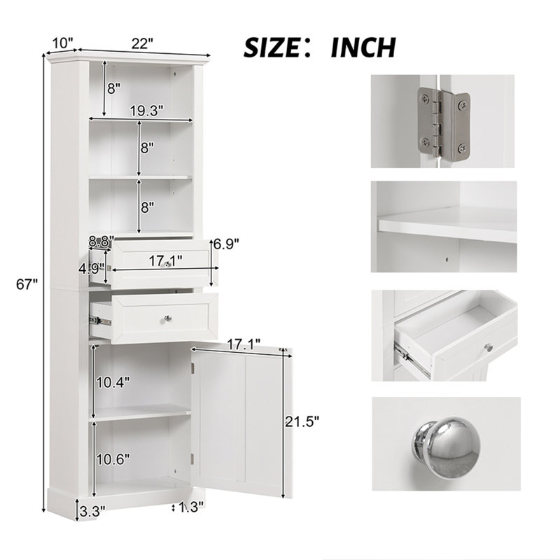Armoire à linge Milinka