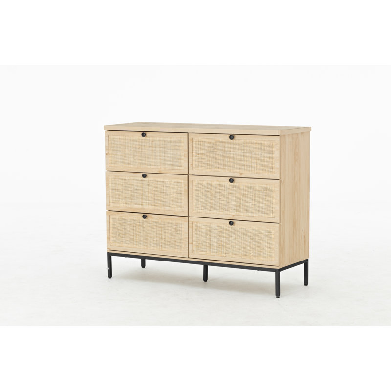 Commode 6 tiroirs pour chambre à coucher