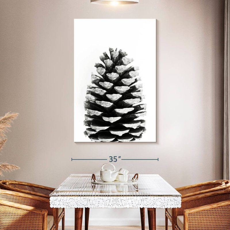 Harnek Pine Cone BW, 51" H x 34" W