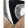 RugGuy Shaggy Black/Gray/White Area Rug