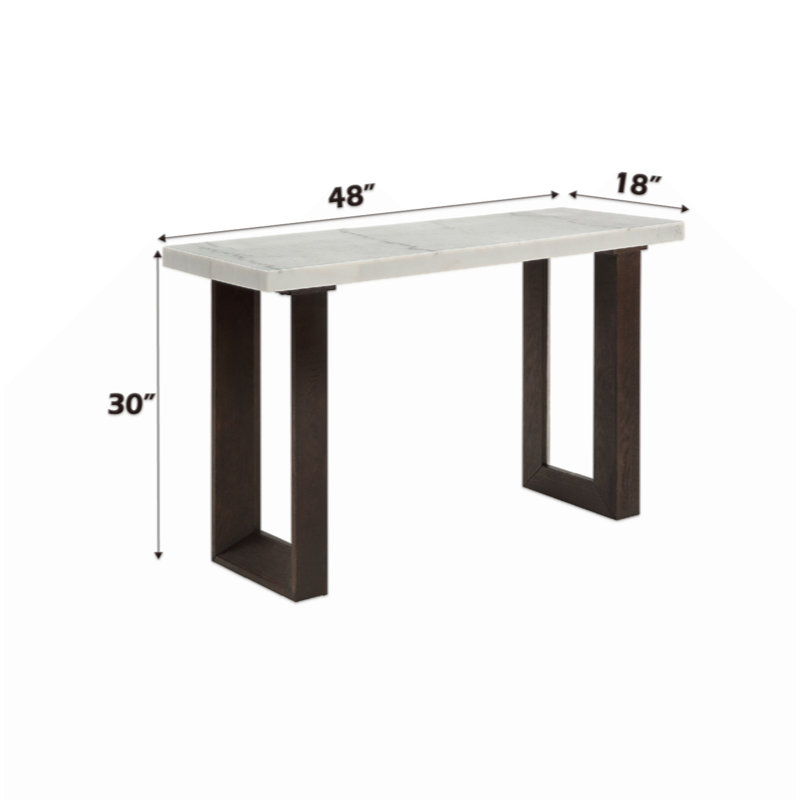 Edwyn Sofa Table W/Marble Top