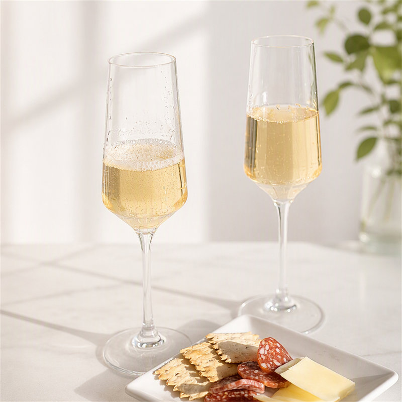 Ensemble de 4 flûtes à champagne en plastique (10 oz)