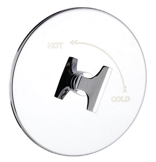 Douche à pression équilibrée complète avec soupape Spring, Chrome poli