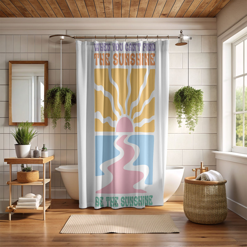 Teahan Shower Curtain, 74"H x 71"W