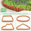 7" H x 33" W Wood Garden Fence Lawn Edging Borders