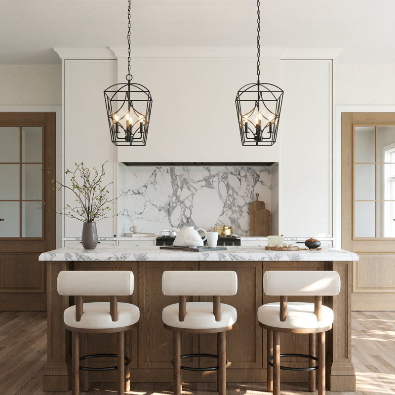 Diroka 4 - Light Dimmable Chandelier Modern Industrial Drum Chandelier