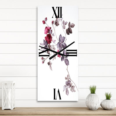 Horloge murale Wildflowers II