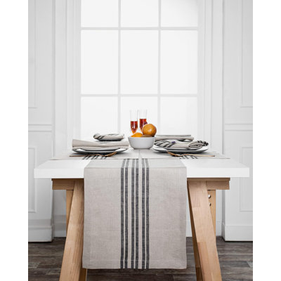 D'Moksha Homes Farmhouse Linen Table Runner