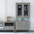American Retro and Simple Grey Display Cabinet