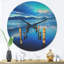 Horloge murale moderne en bois-63617994