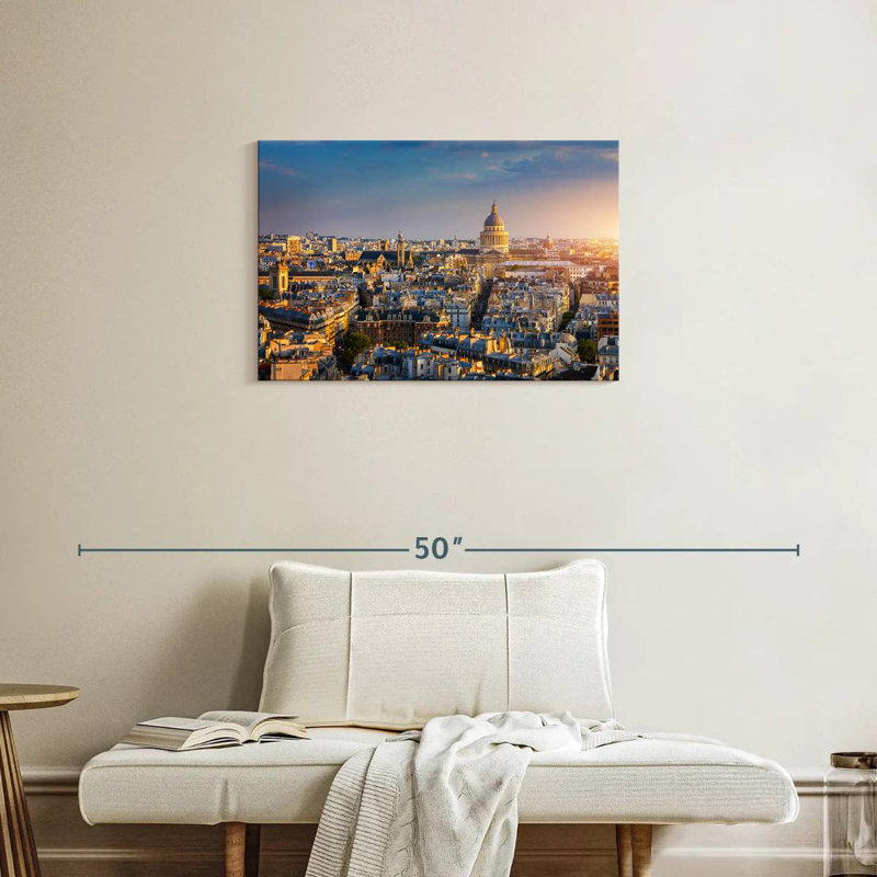 Coucher de soleil Vanna à Paris, H 20 po x l 30 po