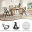 Chaises pliantes en bois, chaises pliantes, chaises de salle à manger en bois empilables pour la cuisine et la salle à manger, siège et dossier tissés, ensemble de 2 chaises de salle à manger
