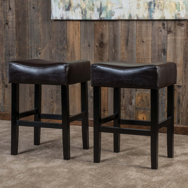 26" Backless Counter Stools, 2-Pcs Set,