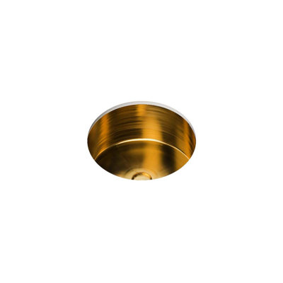 Lavabo de salle de bain encastrable en acier inoxydable 15,75 "x 15,75" Badeloft ES-UB-01-M-BG