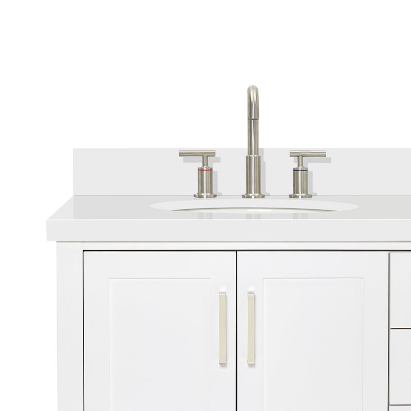 Magnolia Bath Vanity Oval Basin S073DWQ, White, Oval