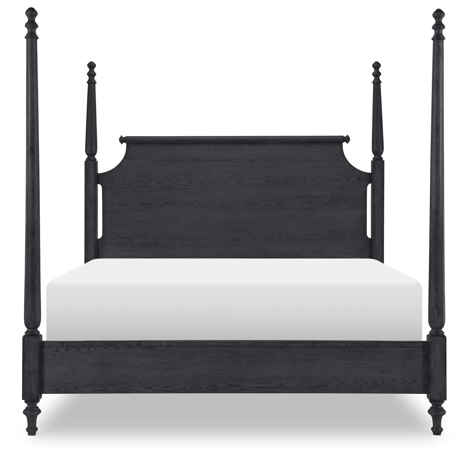 Country Living Four Poster Bed, Black, King