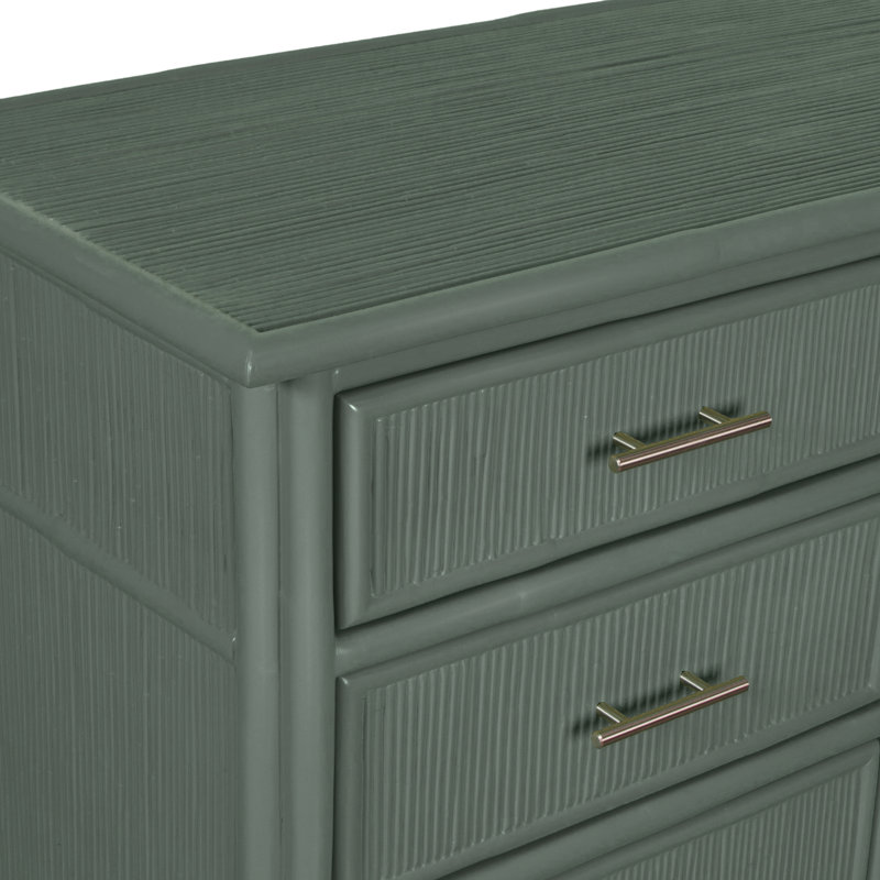 Bermuda 6 - Drawer Dresser, Evergreen