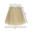 Abat-jour cloche en soie / shantung de 7,25 po (araignée) en taupe-1765996093