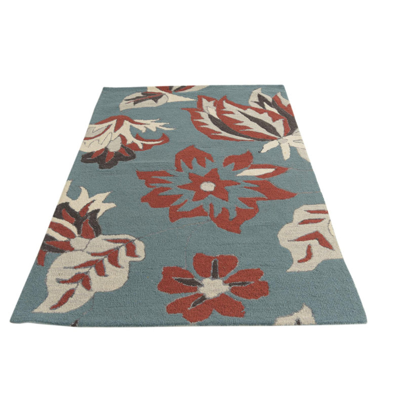 Tapis bleu clair Otto