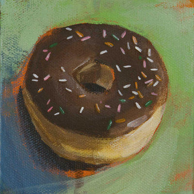 «Fresh Daily IV» par Bridget Griffith Evans - peinture sur toile tendue