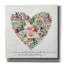 «Love is patient Flower Heart» par Cindy Jacobs, art mural sur toile-850969178
