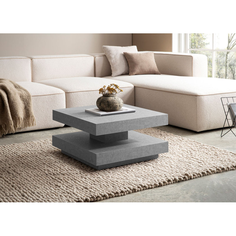 Coffee Table with Storage, Grey