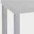 White High Gloss and Chrome End Table