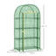 4 Tier Mini 80*49*160 cm Steel 1 Piece Mini Greenhouse White with Roll-up Door-134742594