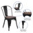 Kewaunee Metal Stackable Chair with Wood Seat-1921678921