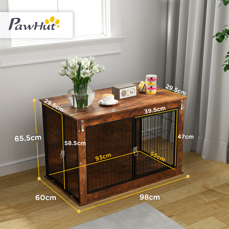 Furniture Style Crate with 2 Doors, 65.50cm H x 98cm W x 60cm D