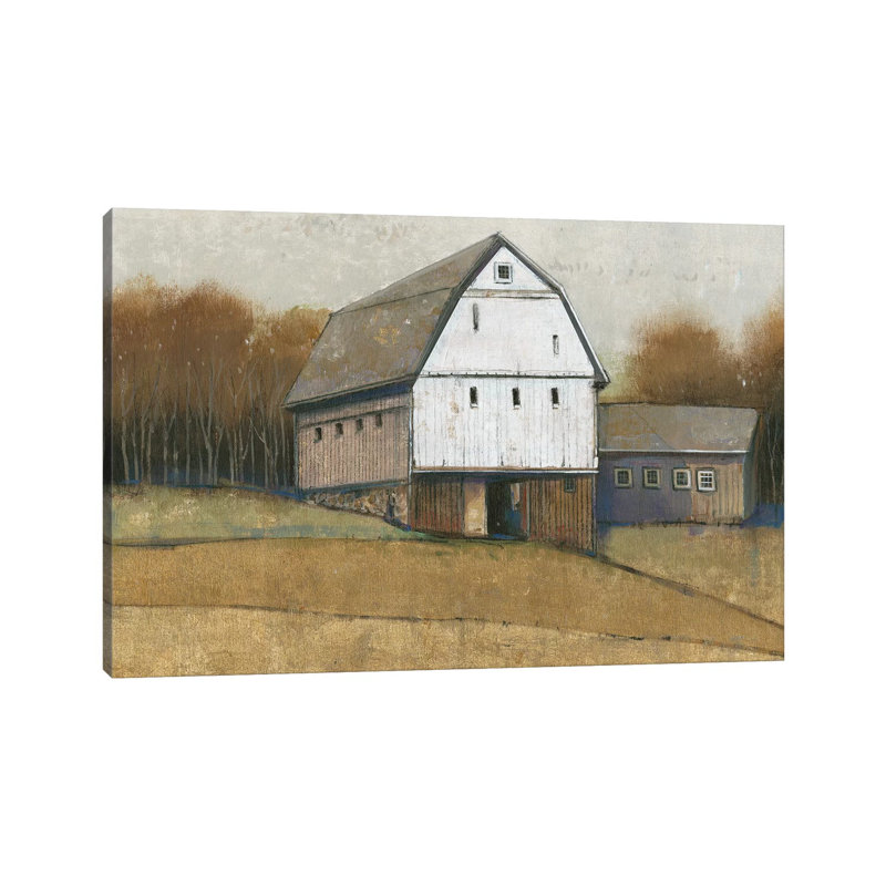 White Barn View II by Tim OToole - Wrapped Canvas Painting, 101.6 cm H x 66.04 cm W x 1.91 cm D