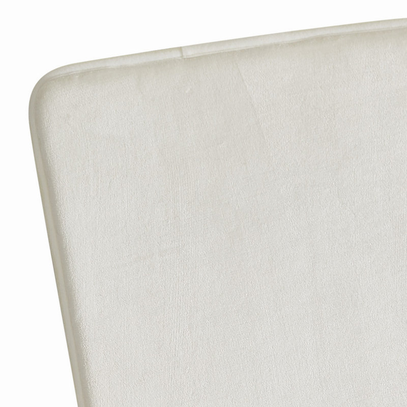 Ensemble de tapis de bain de couleur unie, Blanc