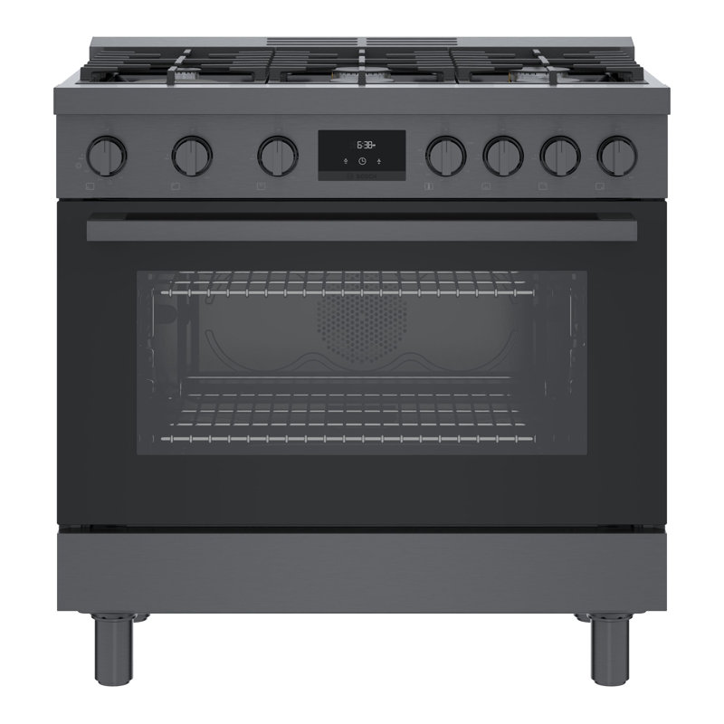 800 Series 36" 3.5 cu. ft. Freestanding Gas Range, Black