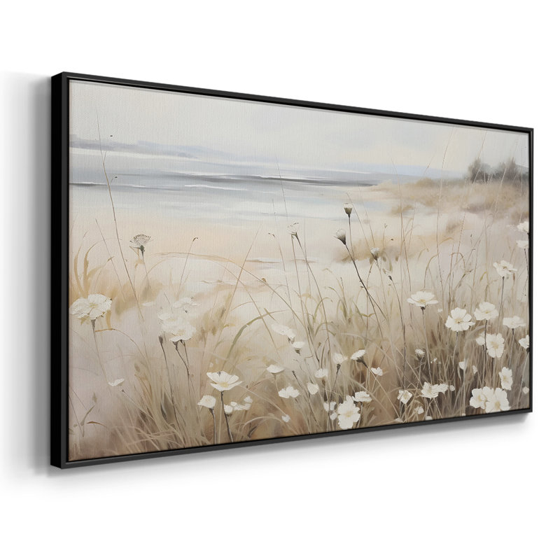 Série paysage - Mxviii - Toile tendue avec châssis encadré - Prêt à être accroché, H 25 po x l 49 po, Noir