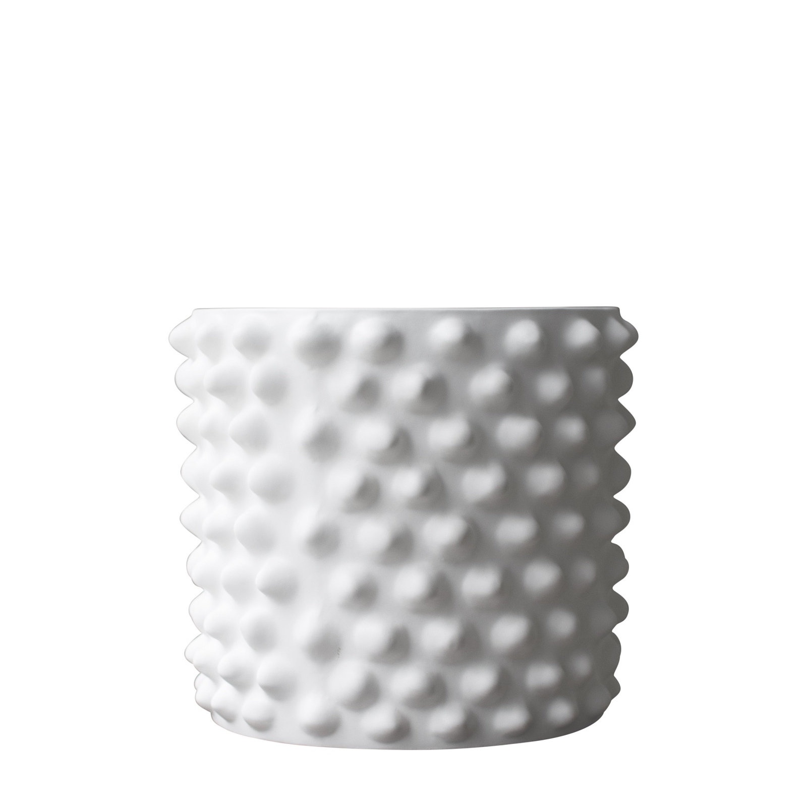 Genesta Ceramic Table Vase, White, 7.09" H x 8.27" W x 8.27" D